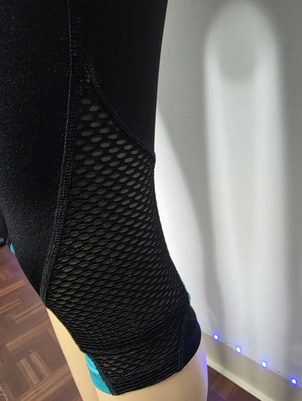 Fila Black And Green High-Waist Leggings with White Logo Size US/M